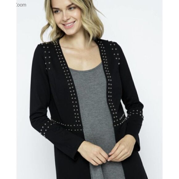 Vocal Long Sleeve Jacket W/ Studs LG NWT - Picture 4 of 5